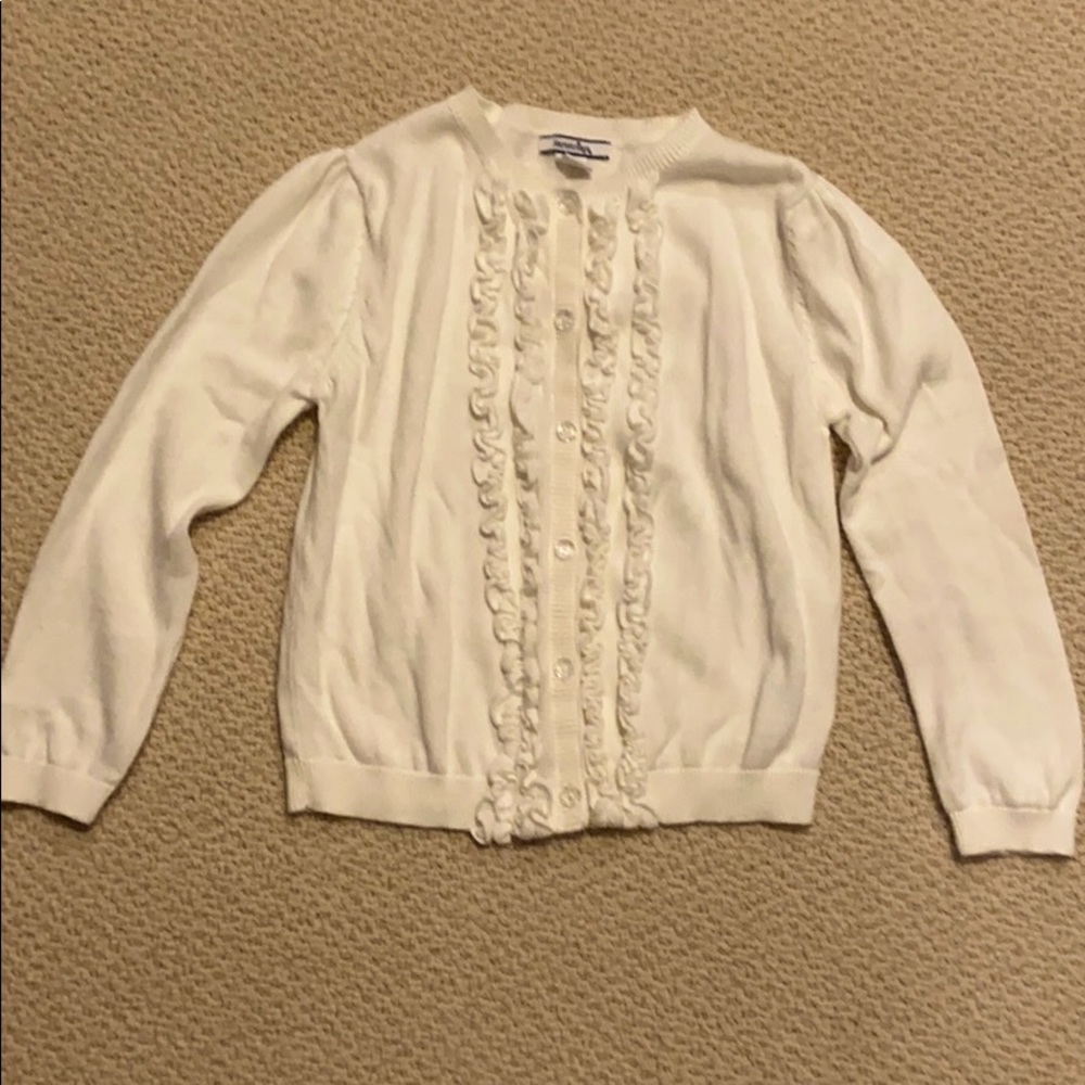 Hartstrings cream button cardigan girls size 5